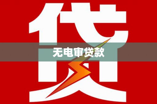 阿莲无电审贷款