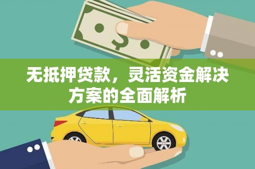 旺苍无抵押贷款，灵活资金解决方案的全面解析