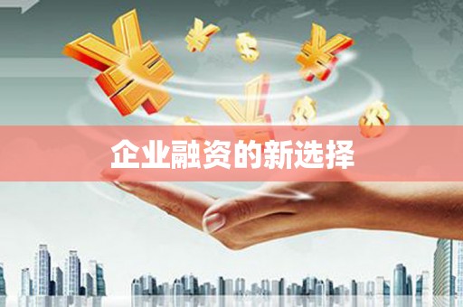 绥德企业融资的新选择