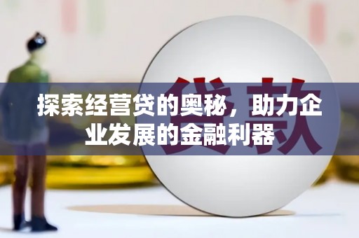 卓尼探索经营贷的奥秘，助力企业发展的金融利器