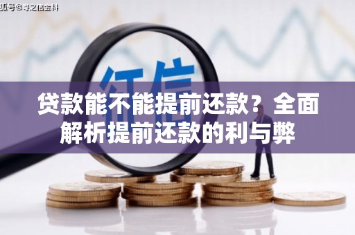 丰县贷款能不能提前还款？全面解析提前还款的利与弊