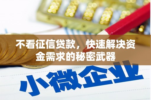 江山不看征信贷款，快速解决资金需求的秘密武器