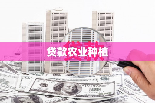 美溪贷款农业种植