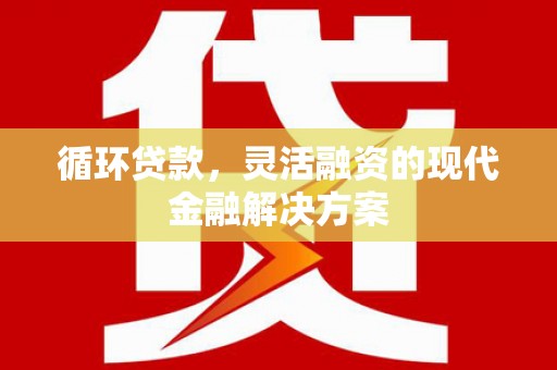 务川循环贷款，灵活融资的现代金融解决方案