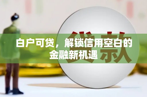 和田白户可贷，解锁信用空白的金融新机遇