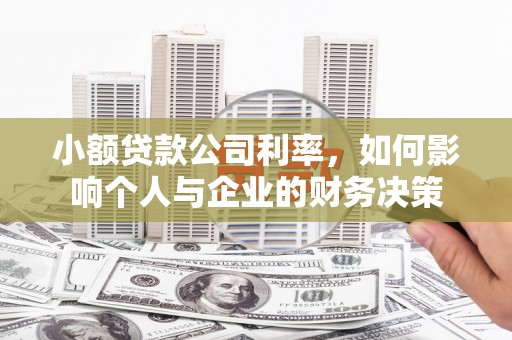 鄂尔多斯小额贷款公司利率，如何影响个人与企业的财务决策