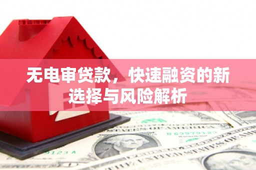 夏邑无电审贷款，快速融资的新选择与风险解析