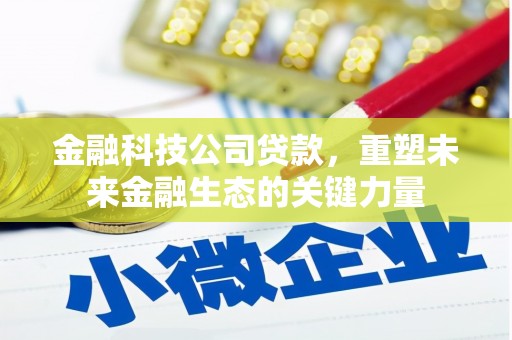 两江新区金融科技公司贷款，重塑未来金融生态的关键力量