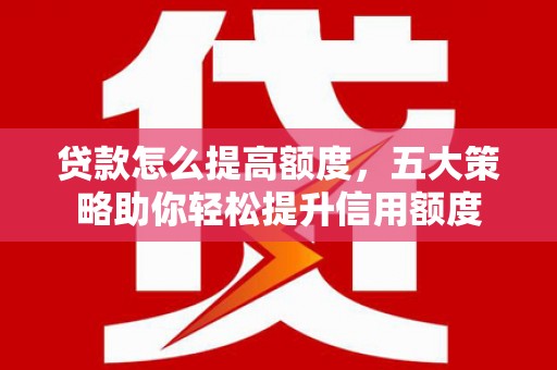 东丽贷款怎么提高额度，五大策略助你轻松提升信用额度