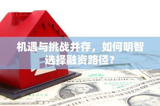 集美机遇与挑战并存，如何明智选择融资路径？